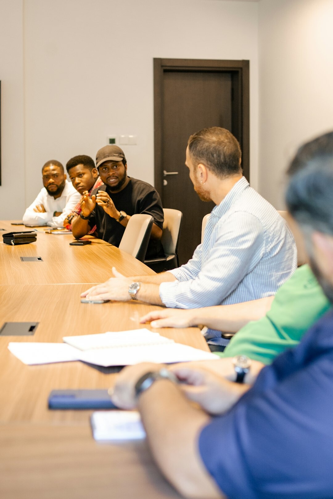 diverse group discussing integration