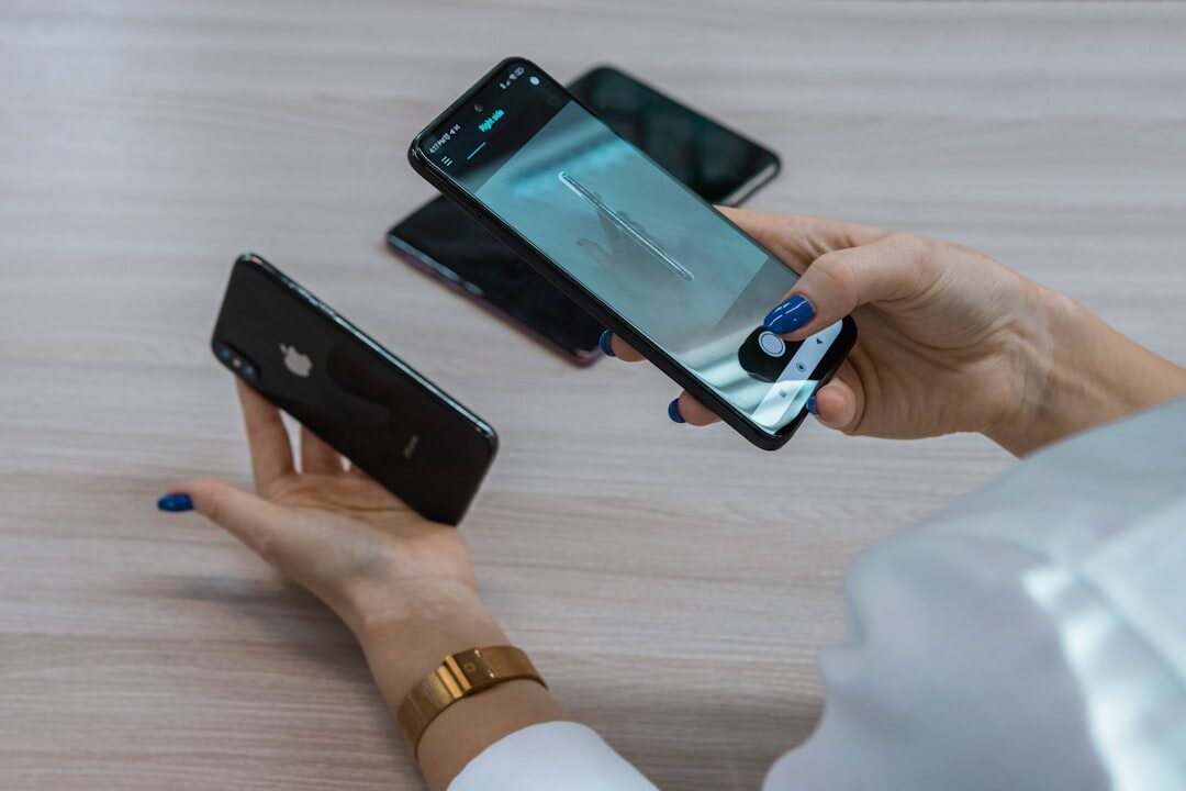 people scrolling on smartphones